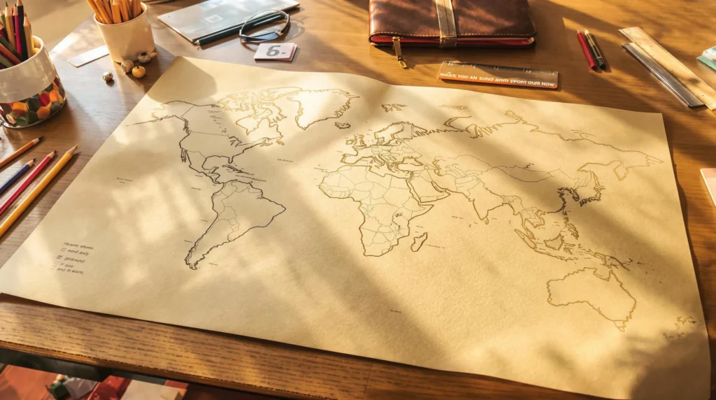 carte du monde vierge à imprimer