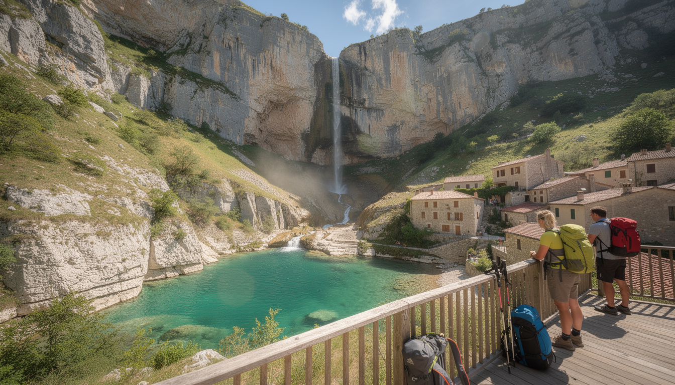 découvrez la cascade baignade du cirque de navacelle, un site naturel exceptionnel idéal pour les amoureux de la nature et les moments de détente au cœur d'un paysage unique.